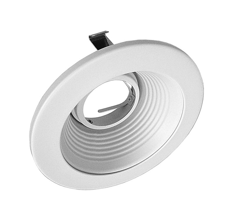 Nicor إطار بفل أبيض مدمج بحجم 4 بوصات من NICOR للإضاءة لمصباح MR16 (14002) - Image 4